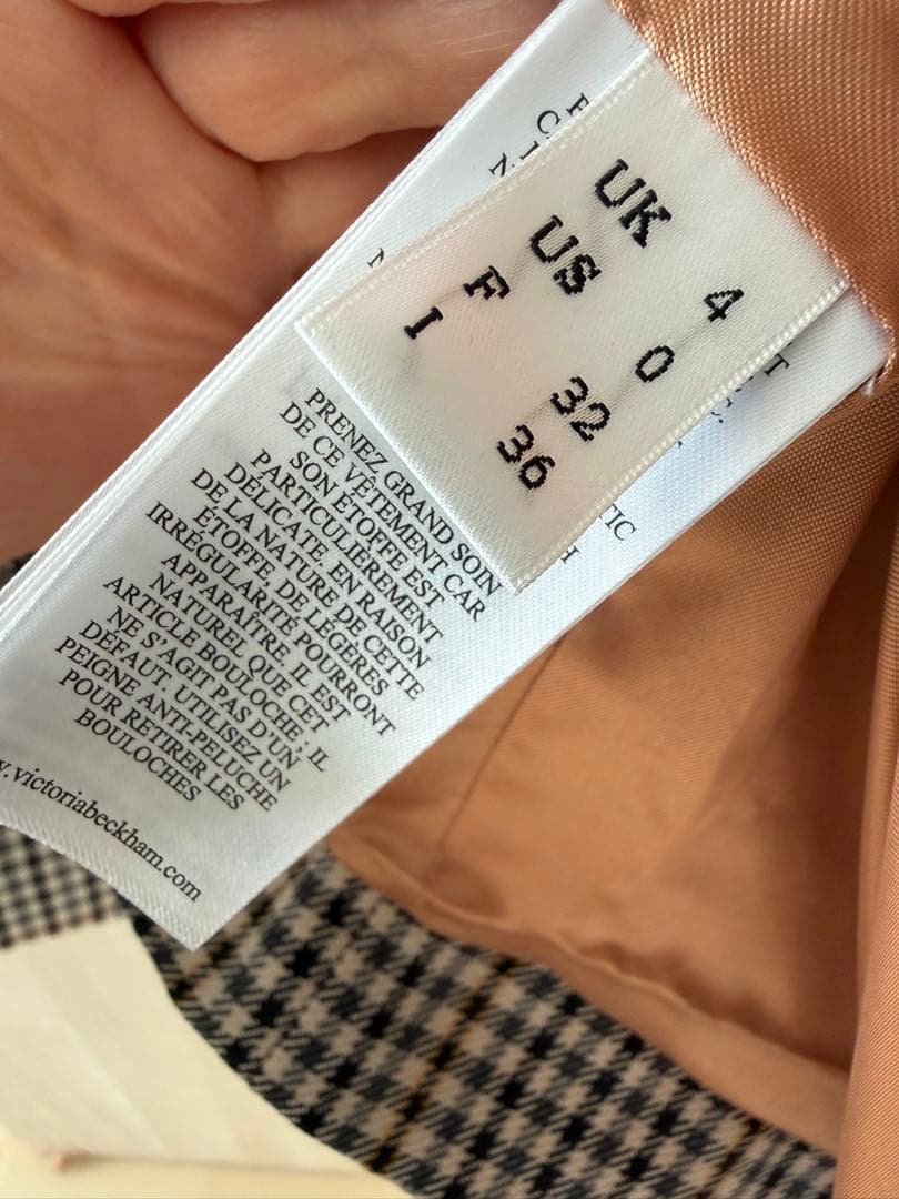 ヴィクトリアベッカム　ジャケット　チェック