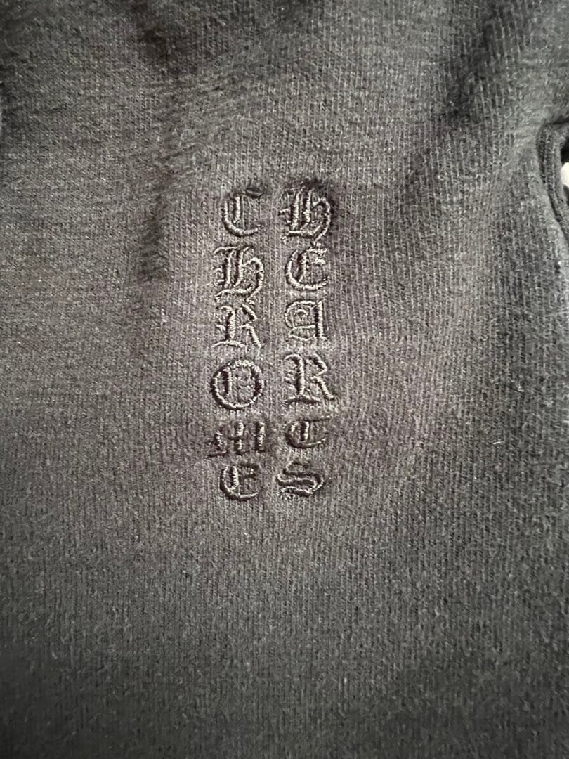 CHROME HEARTS クロムハーツ　 レザーパッチ　ハーフパンツ　L