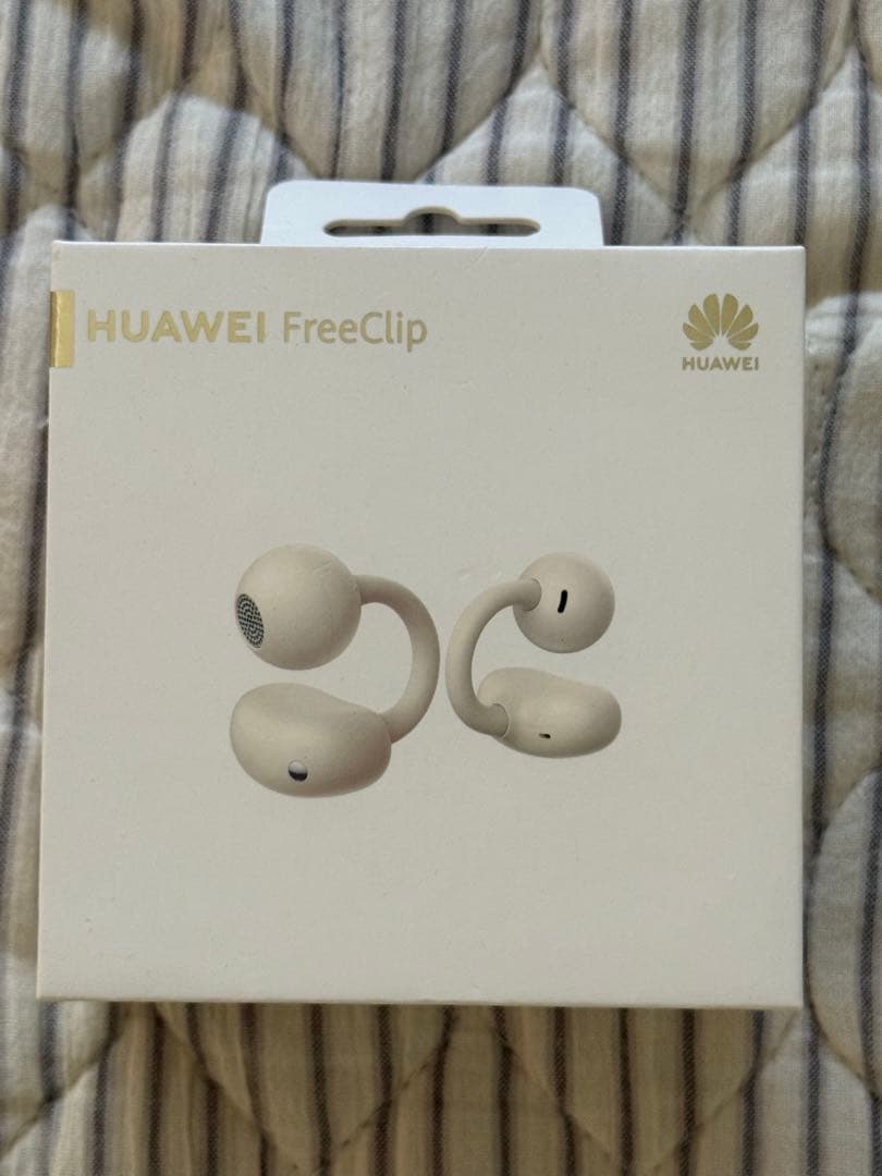 極美品 HUAWEI FreeClip ベージュ