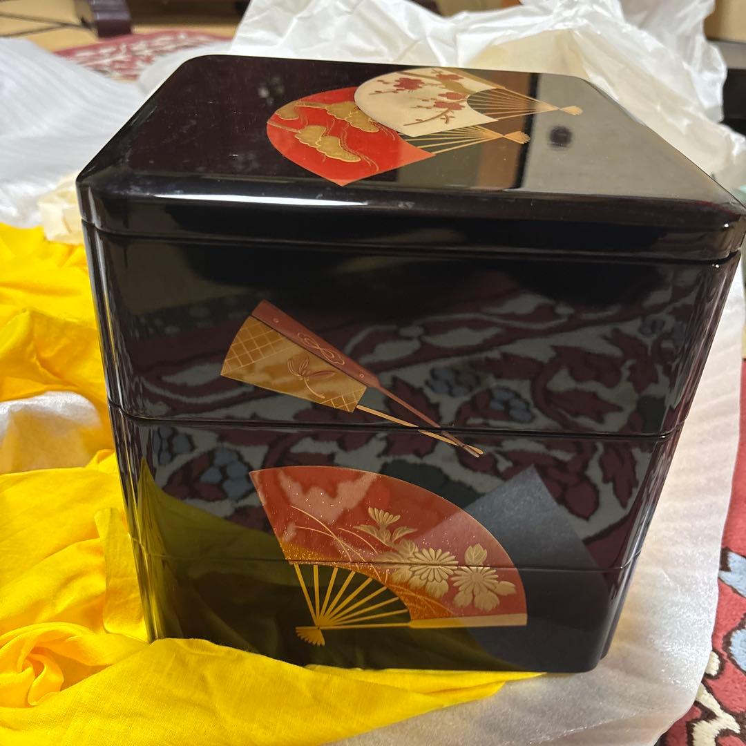 k*u様 輪島塗　三段重　参段重 未使用保管