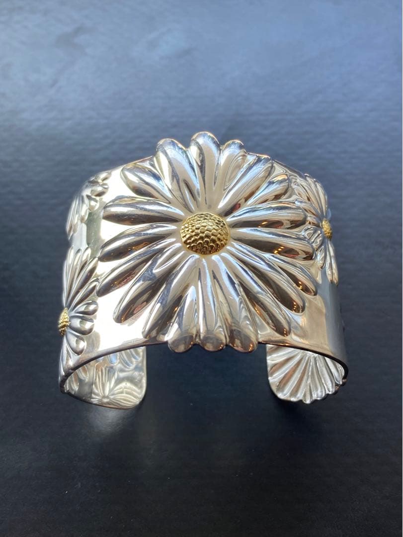 ビンテージ ティファニー デイジーカフ 2003年製　フラワーバングル