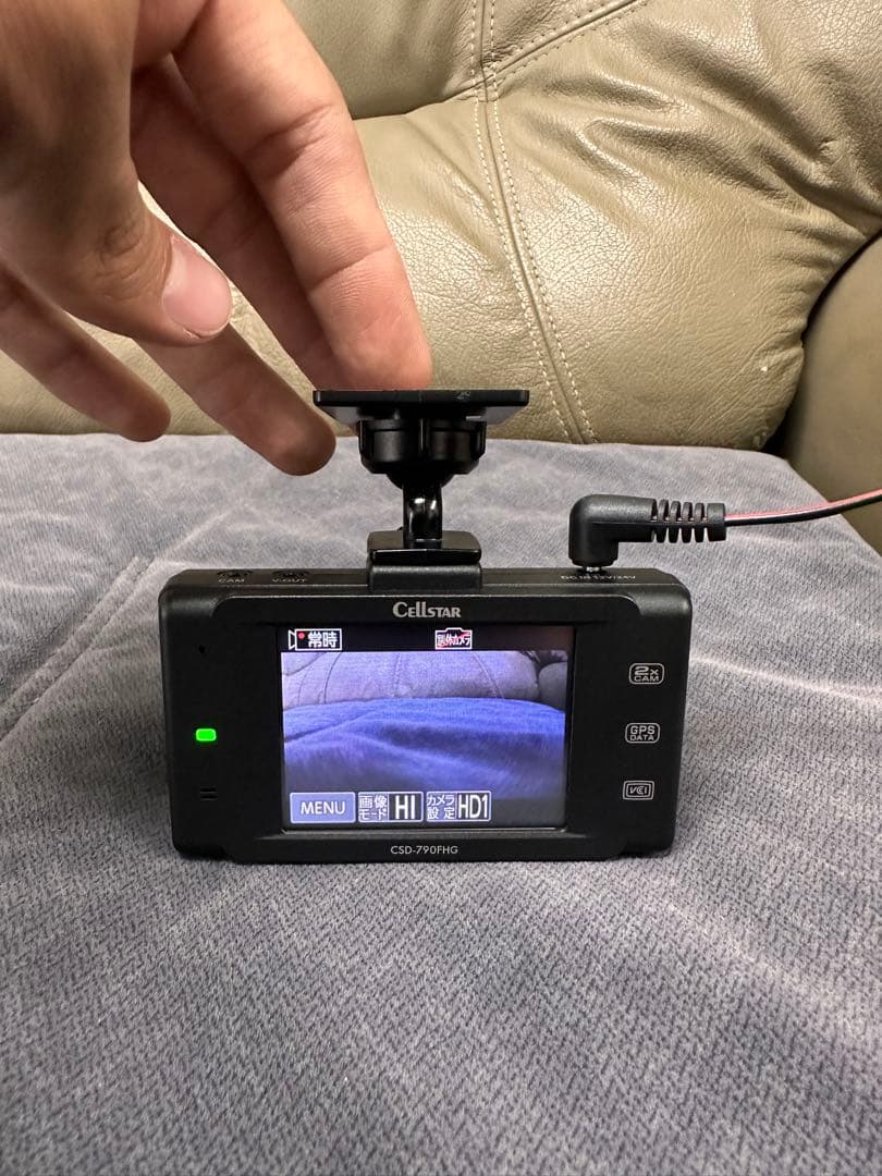 セルスター　CSD-790FHG ドライブレコーダー　前後2カメラ