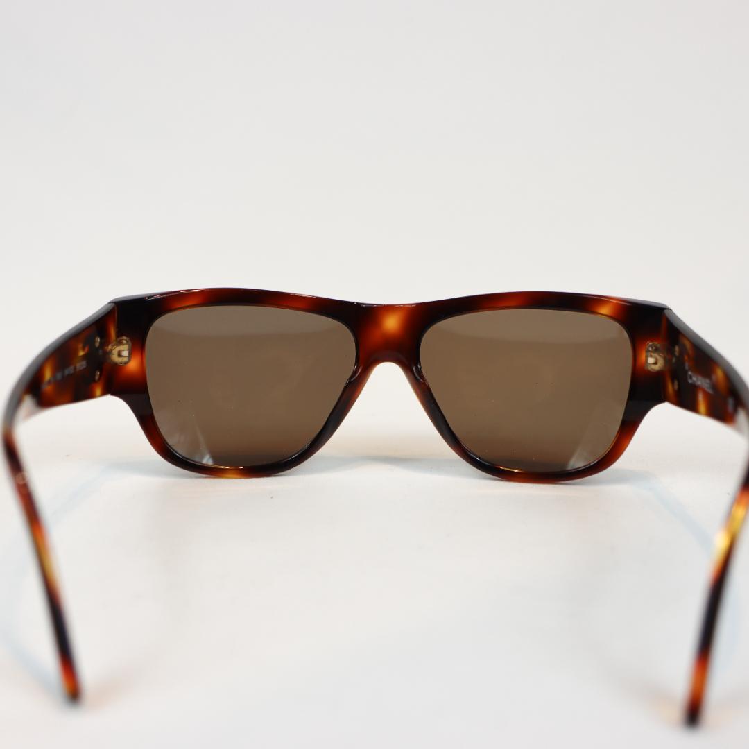 CHANEL シャネル ココマーク サングラス ブラウンべっ甲調 ケース付き