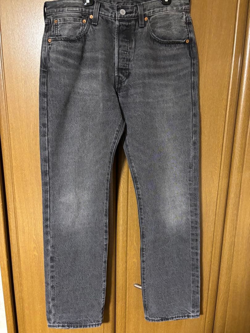 Levi's 501 ストレートセルビッチデニム グレー W32 L32