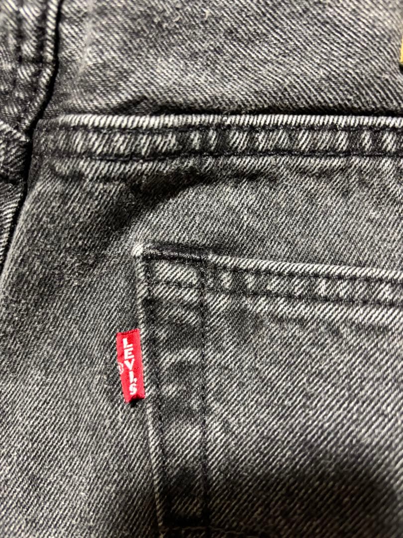 Levi's 501 ストレートセルビッチデニム グレー W32 L32