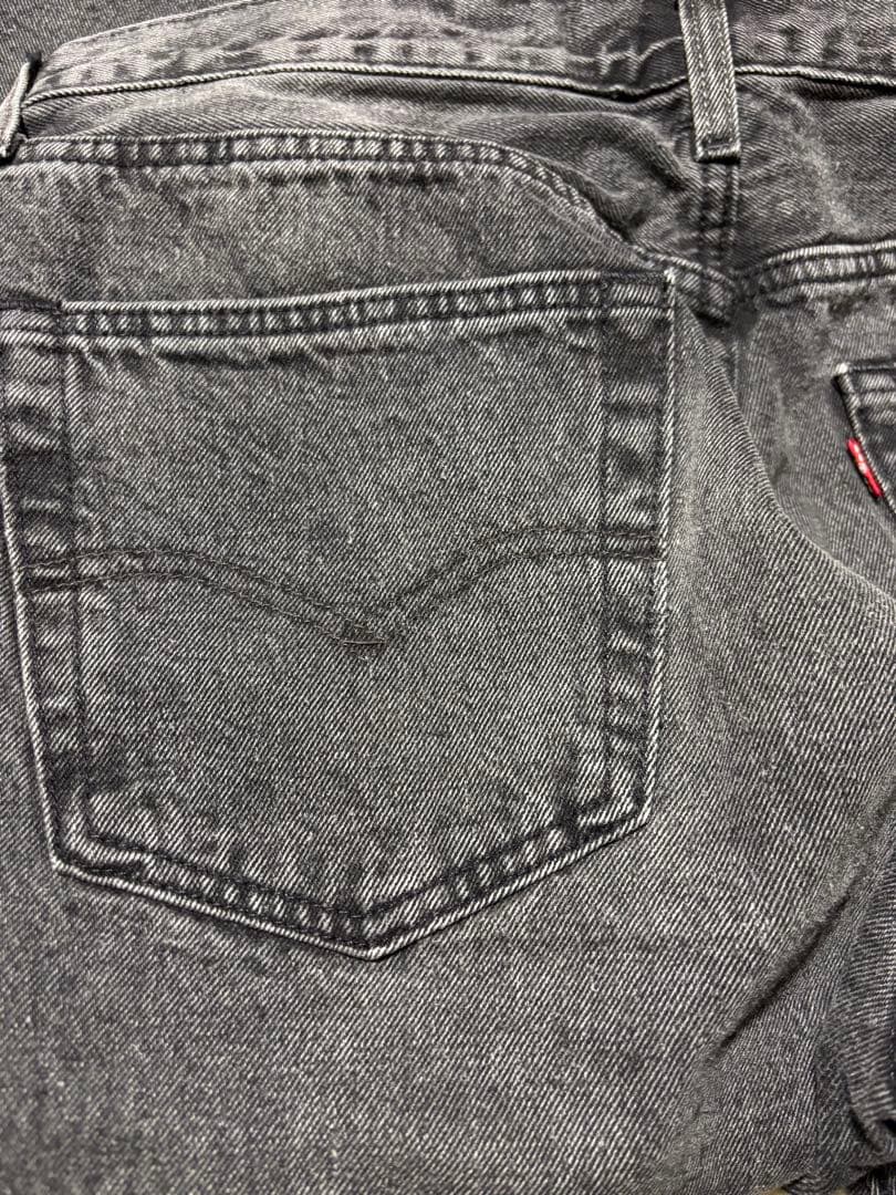 Levi's 501 ストレートセルビッチデニム グレー W32 L32