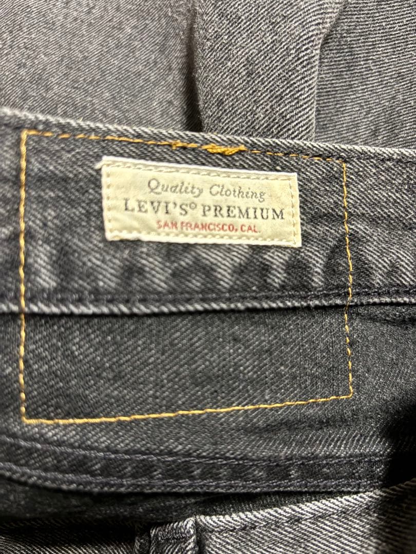 Levi's 501 ストレートセルビッチデニム グレー W32 L32