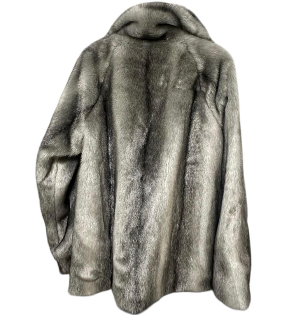 EMODA グレー ミディフェイクファーコート