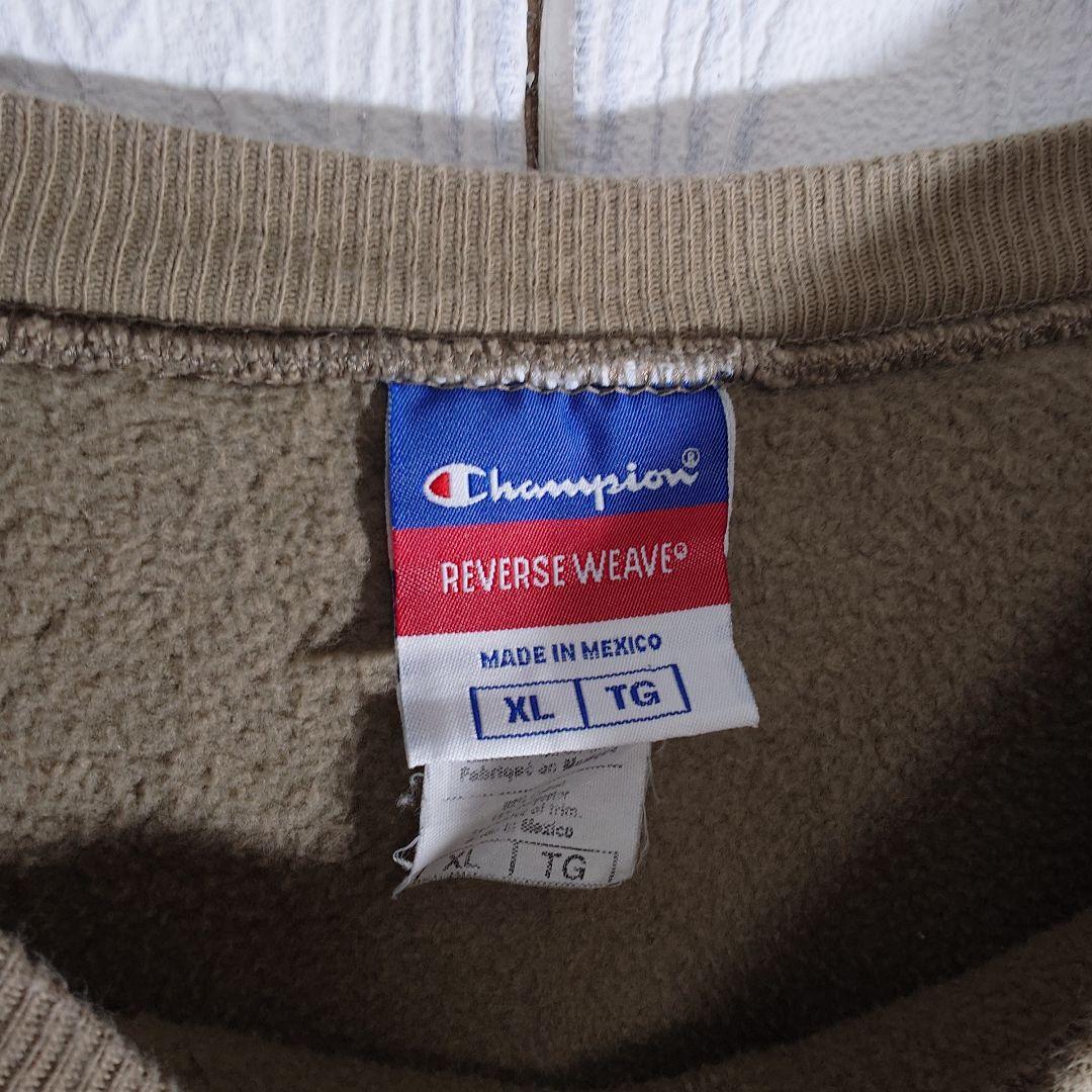 人気 チャンピオン リバースウィーブ スウェットトレーナー XL カーキ 古着