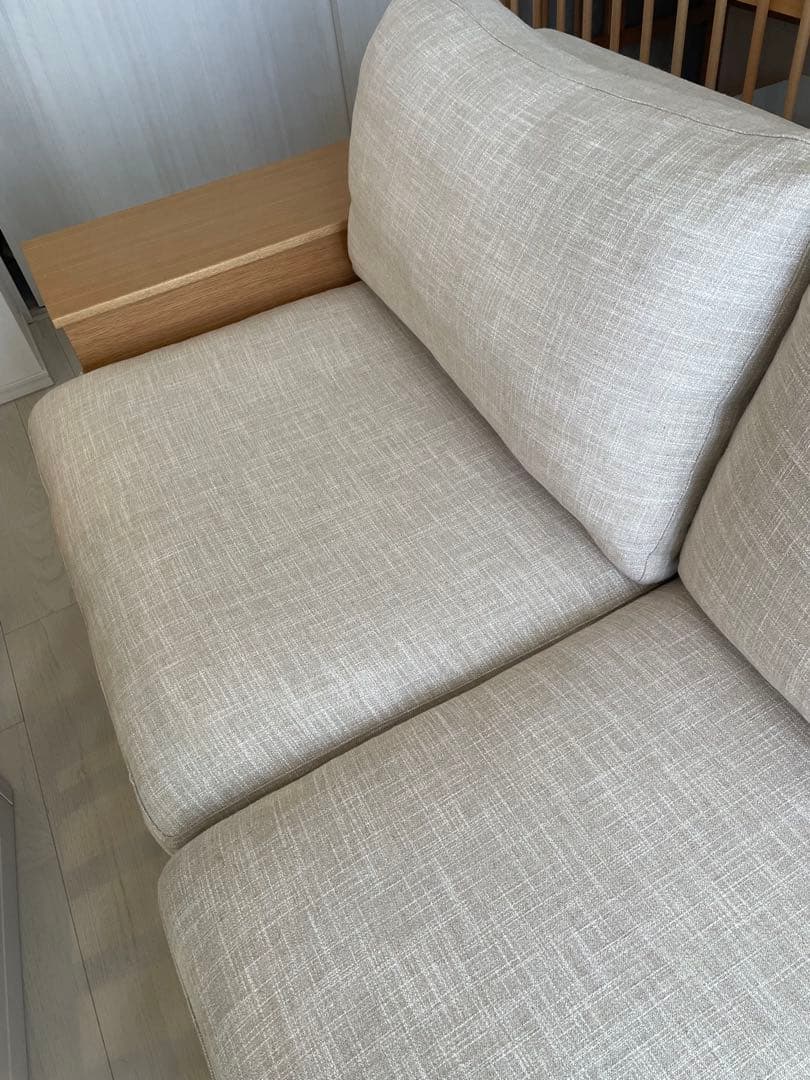 ACTUS BUILD ソファ（バッククッション＋1アーム+ウッドアーム）