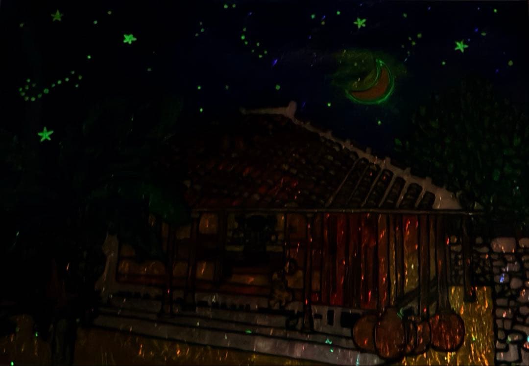 ナッツ様ご確認中ステンドグラスガラス絵の具開運絵画手書きイラスト