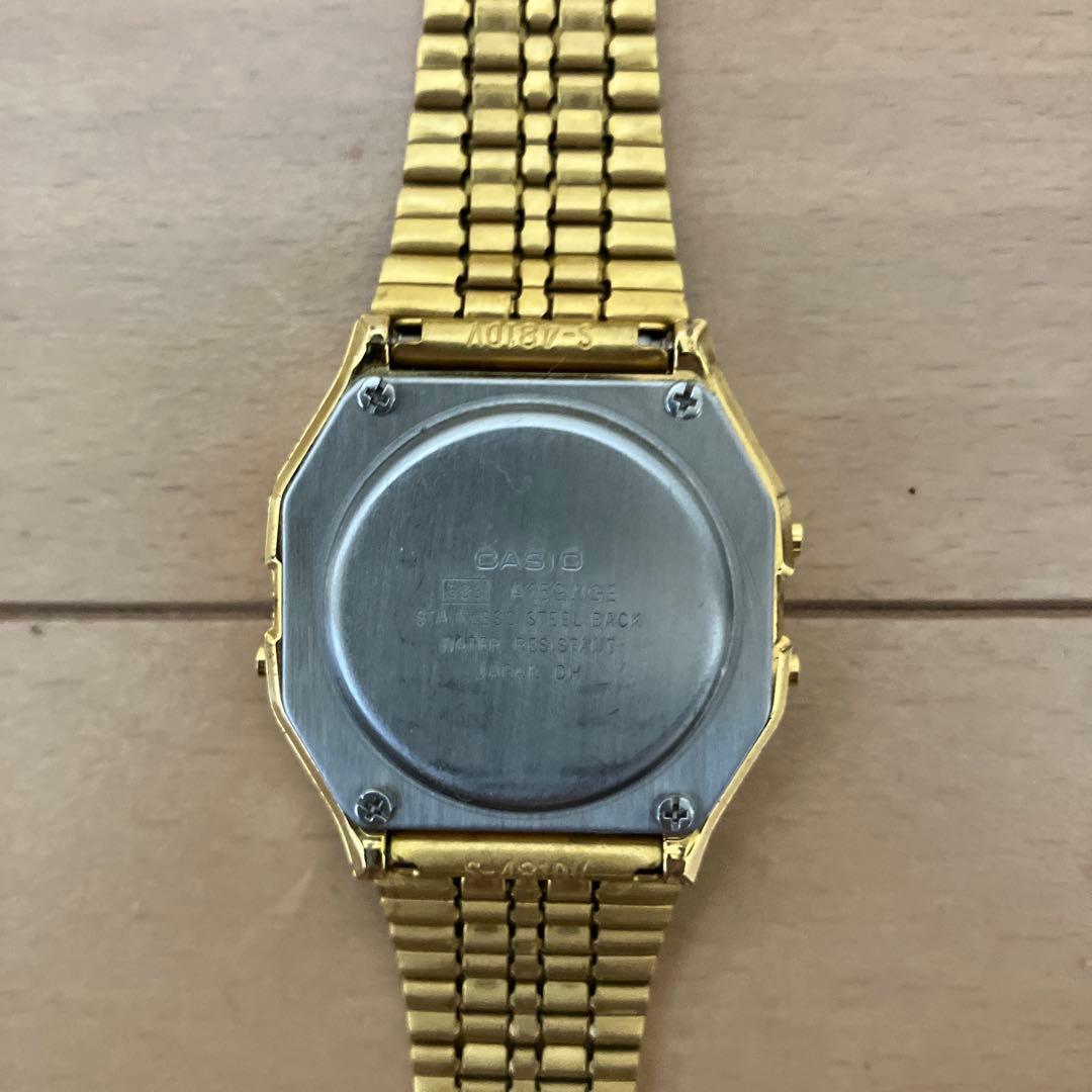 ★美品★ CASIO A159WGED-1 チプカシ＆天然ダイヤモンド