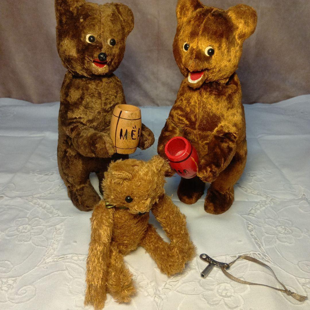 夏Sale♥ドイツからやって来たオートマタテディベア2体set+でんぐり返しベア