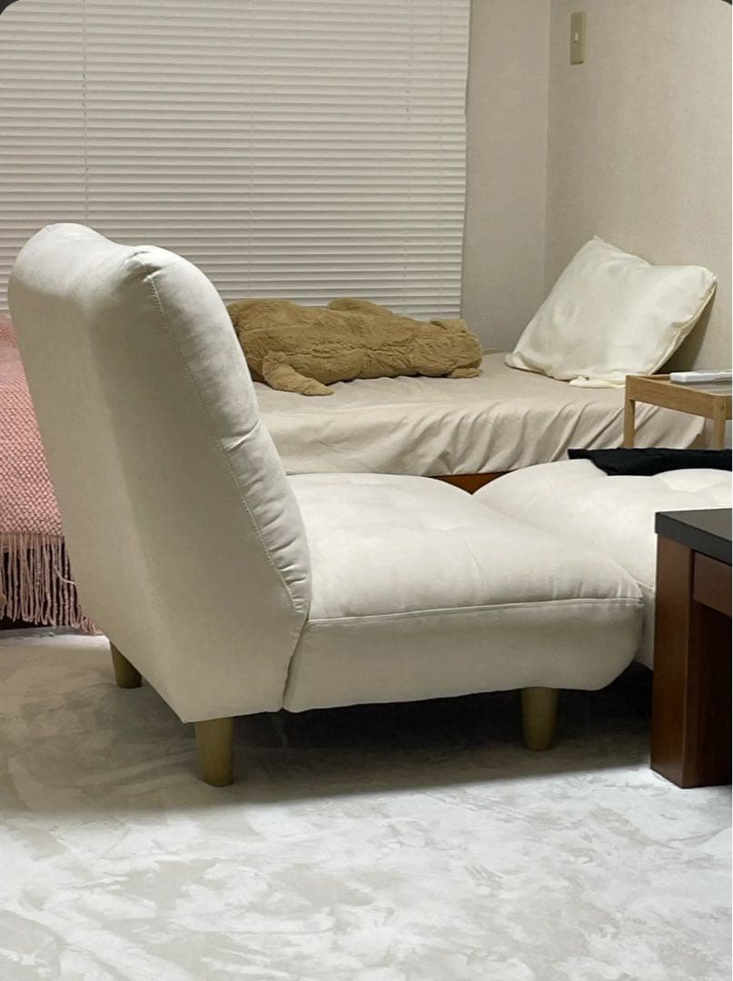 [kico]ベージュ リクライニング 1人掛けソファ