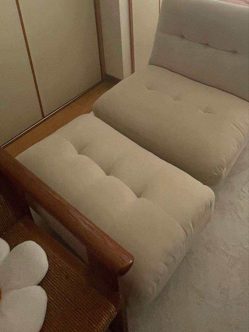 [kico]ベージュ リクライニング 1人掛けソファ