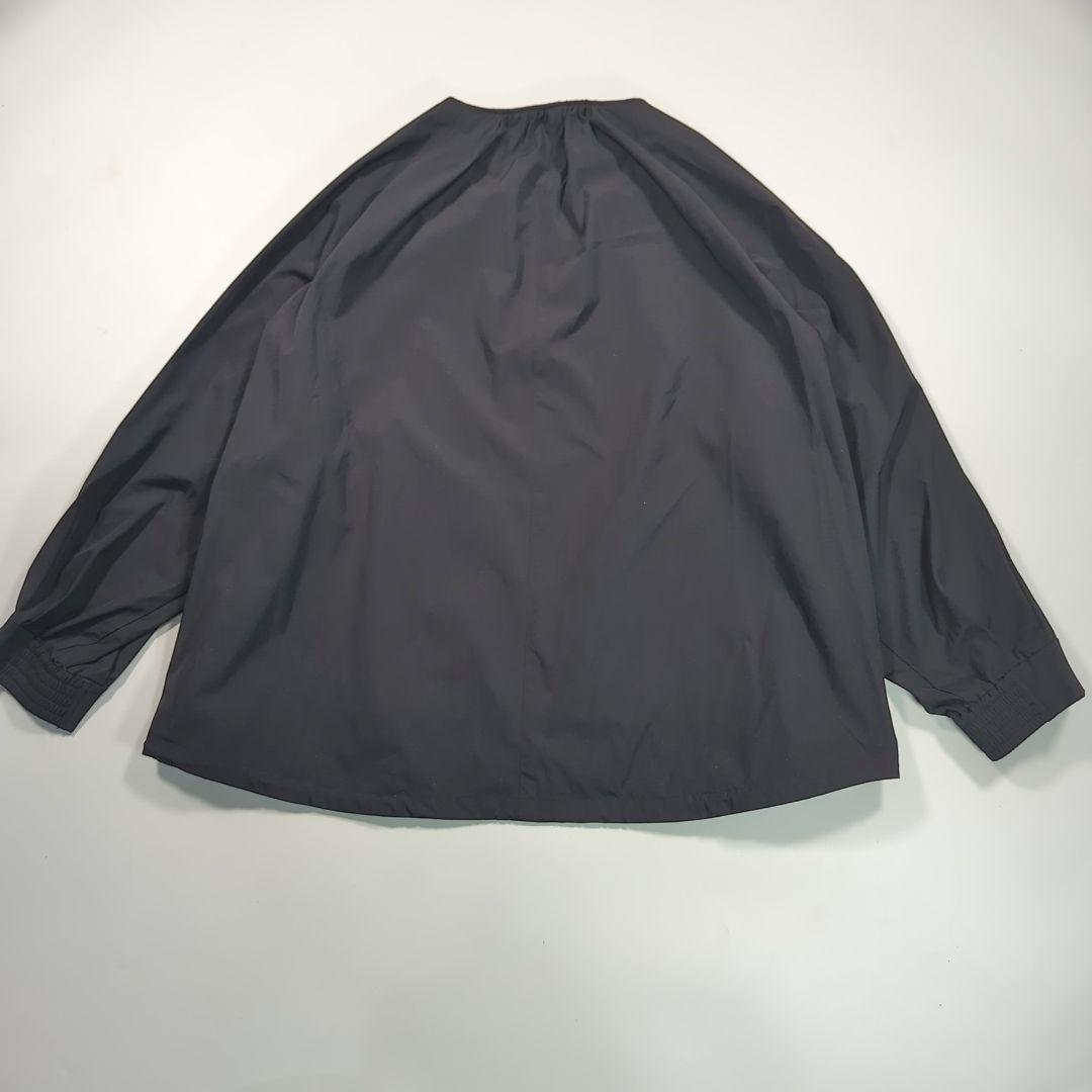 23区 23SS ４６ ナイロンジャケット　ストレッチ ノーカラー ブルゾン　黒