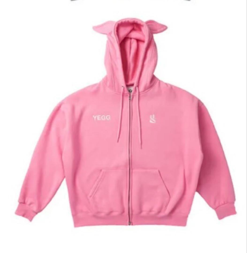 YEGG WING HOODIE ピンク