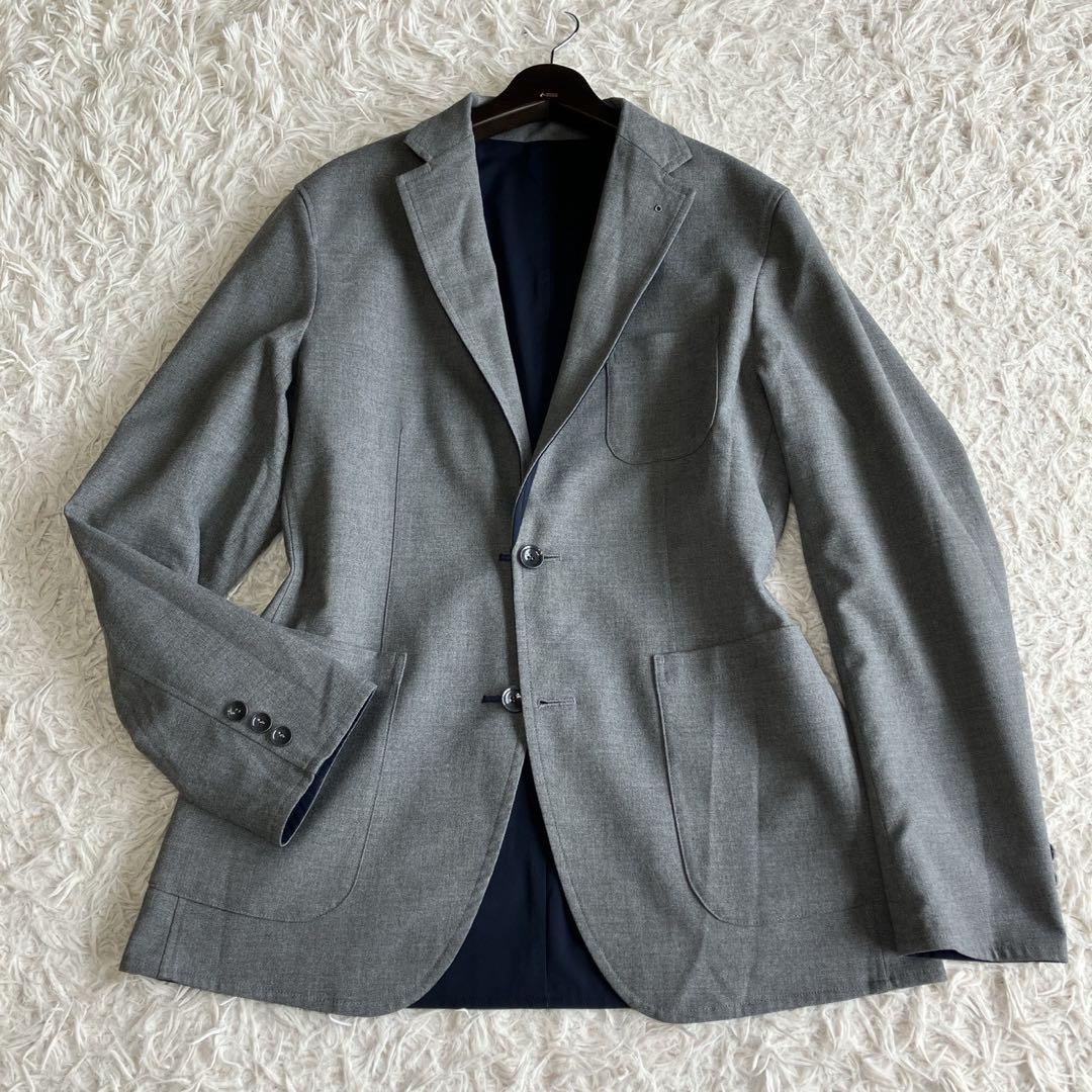 ◎極美品 ソフネット L リバーシブル ネイビー×グレー ジャケパン きれいめ