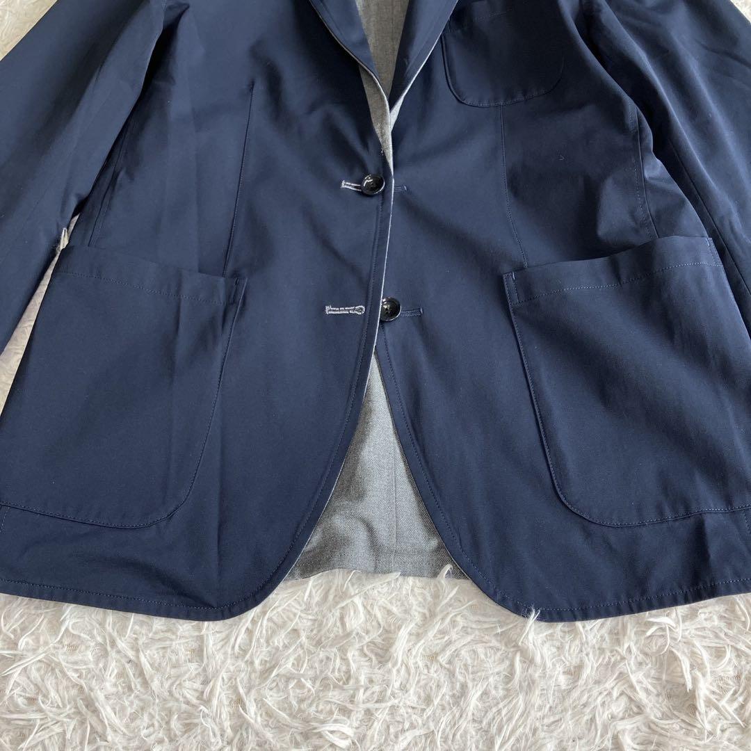◎極美品 ソフネット L リバーシブル ネイビー×グレー ジャケパン きれいめ