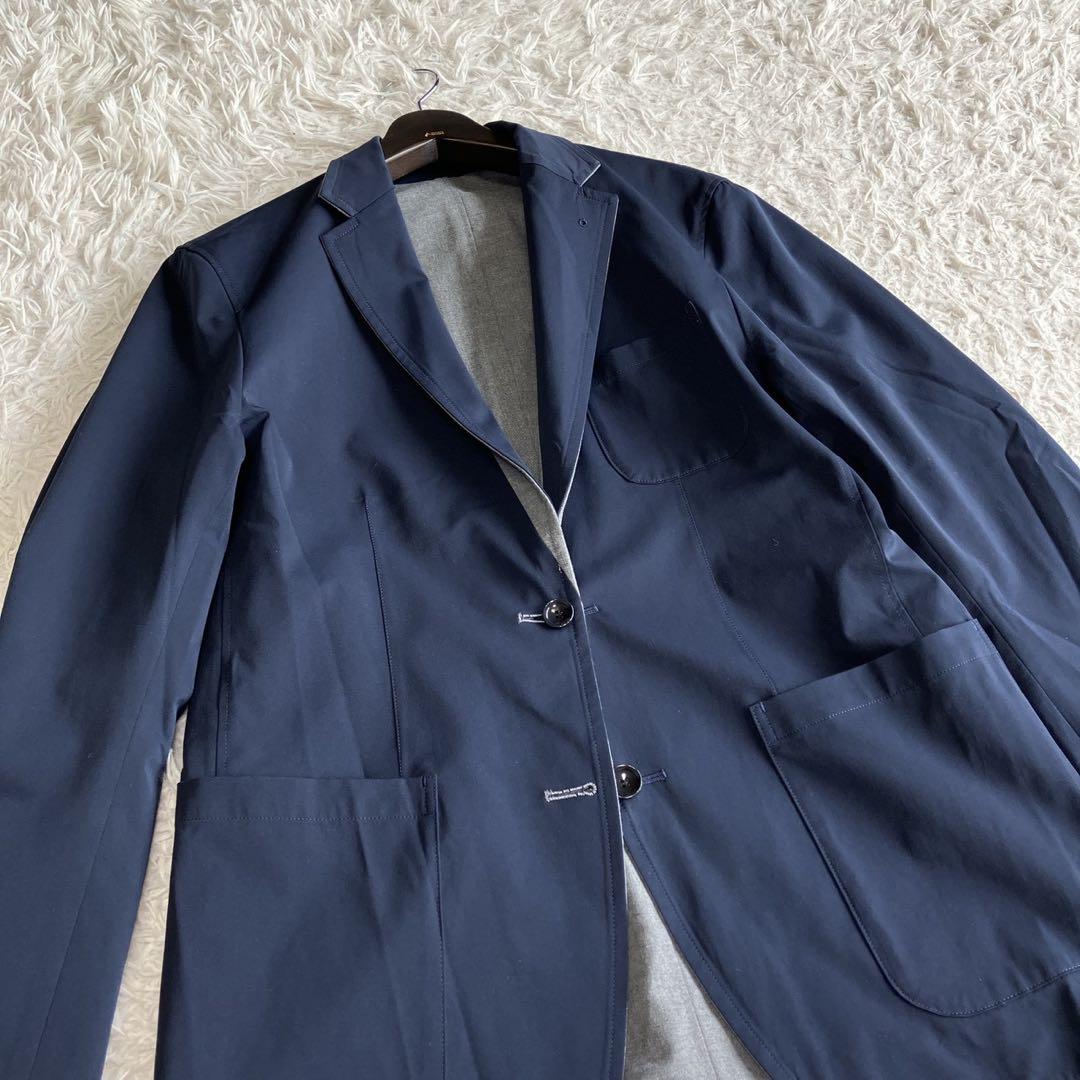 ◎極美品 ソフネット L リバーシブル ネイビー×グレー ジャケパン きれいめ