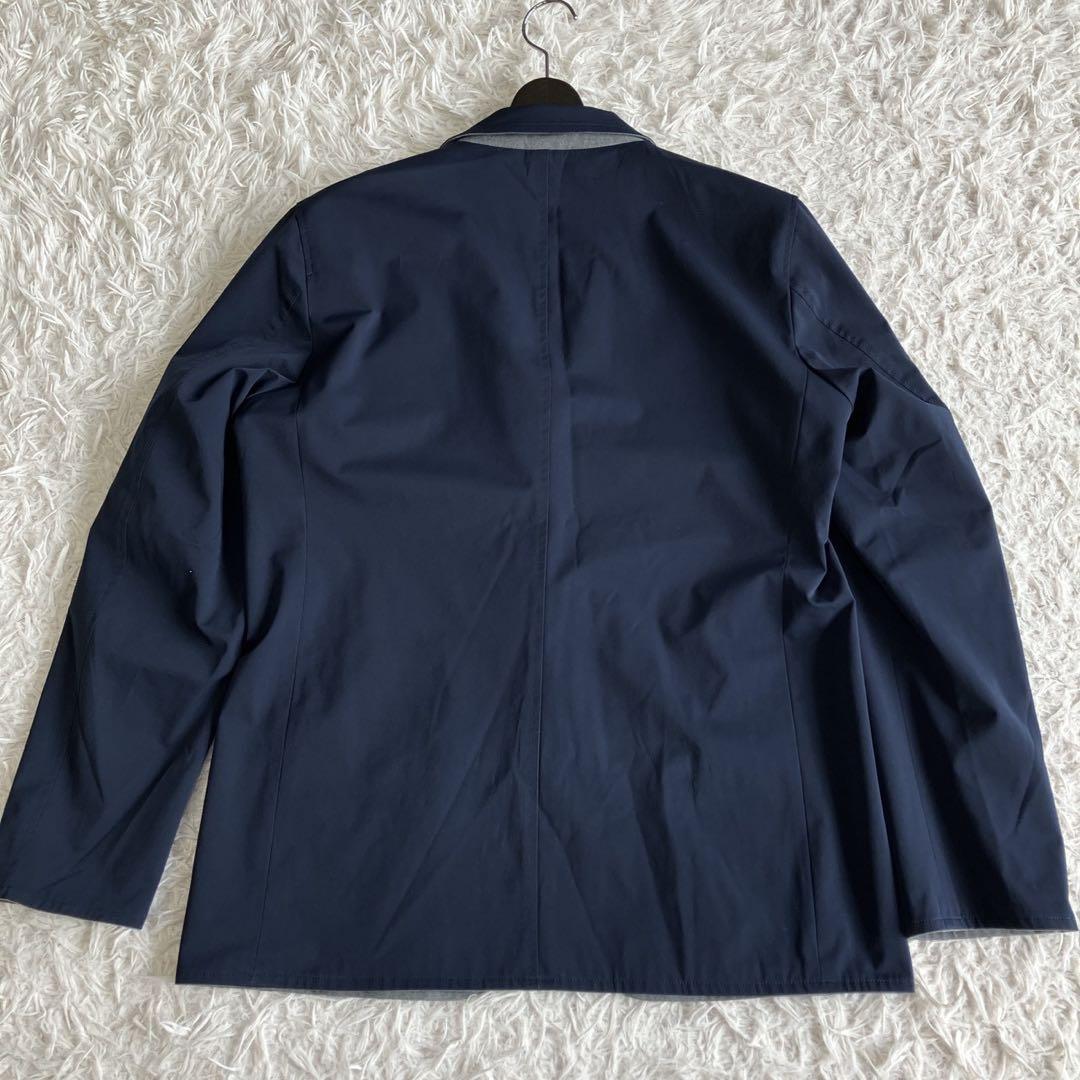 ◎極美品 ソフネット L リバーシブル ネイビー×グレー ジャケパン きれいめ