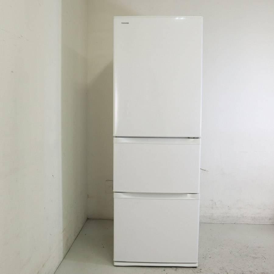 2の2 20年東芝 3ドア 冷蔵庫 363L GR-R36S(WT) 自動製氷付
