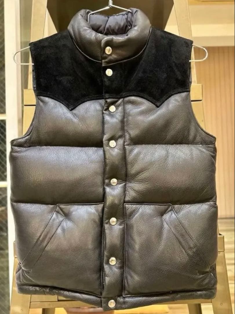 【希少サイズ】REAL McCOY DOWN VEST / DEERSKIN