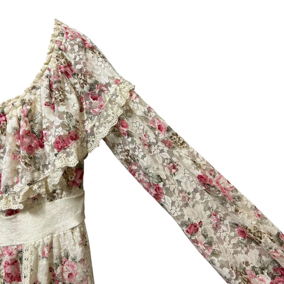 LIZ LISA リズリサ 花柄レースワンピース オフショルダー