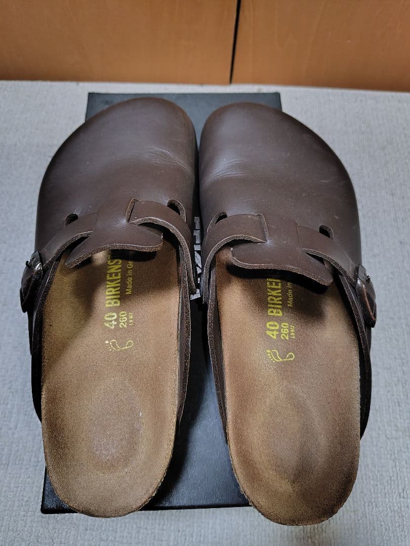 土日限定★極美品 ビルケンシュトックBIRKENSTOCK ボストン ブラウン