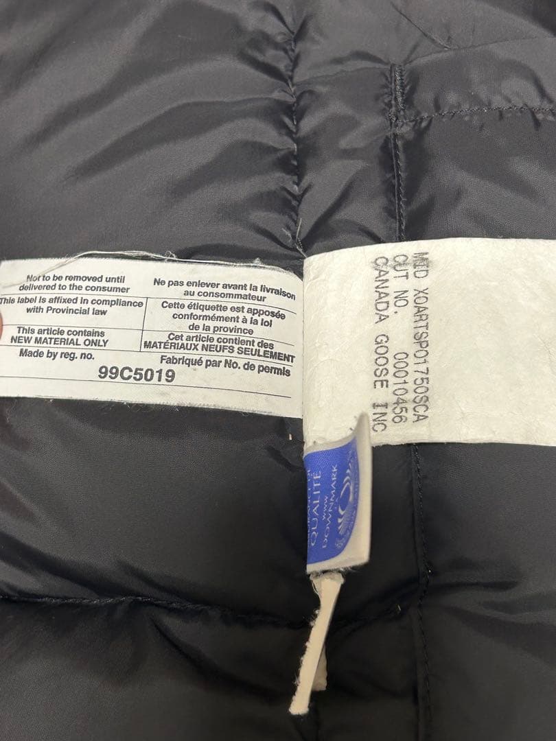 カナダグース   ブラック ダウンジャケット S/P