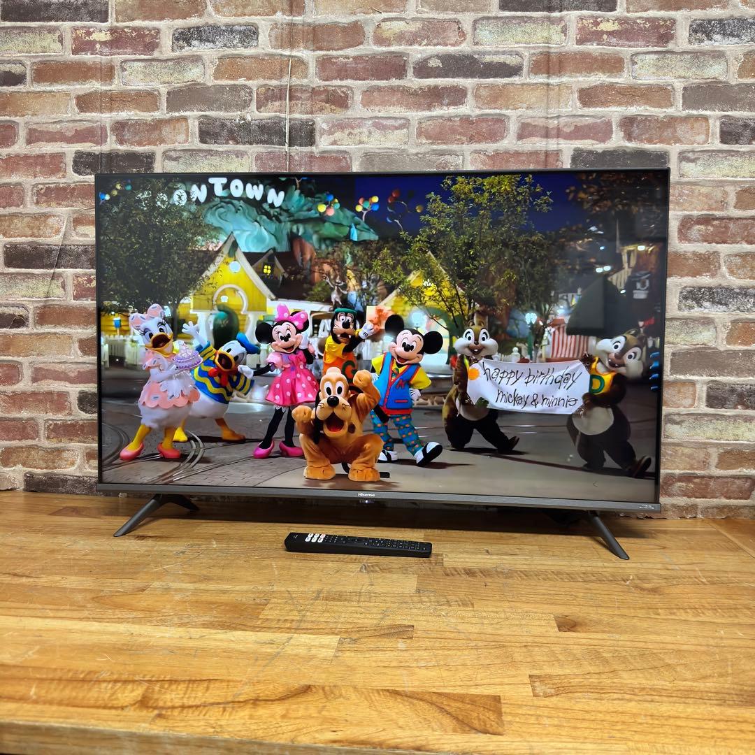 ハイセンス 43V型 液晶テレビ 4Kチューナー内蔵 43A65H 動画アプリ○