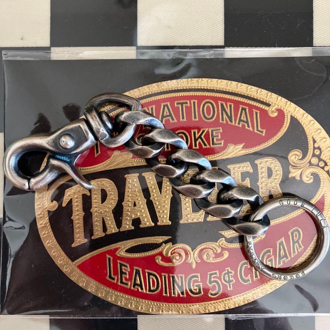 ブラス製　シルバー925メッキ　キーチェーン　新品未使用！二重キーリング付き