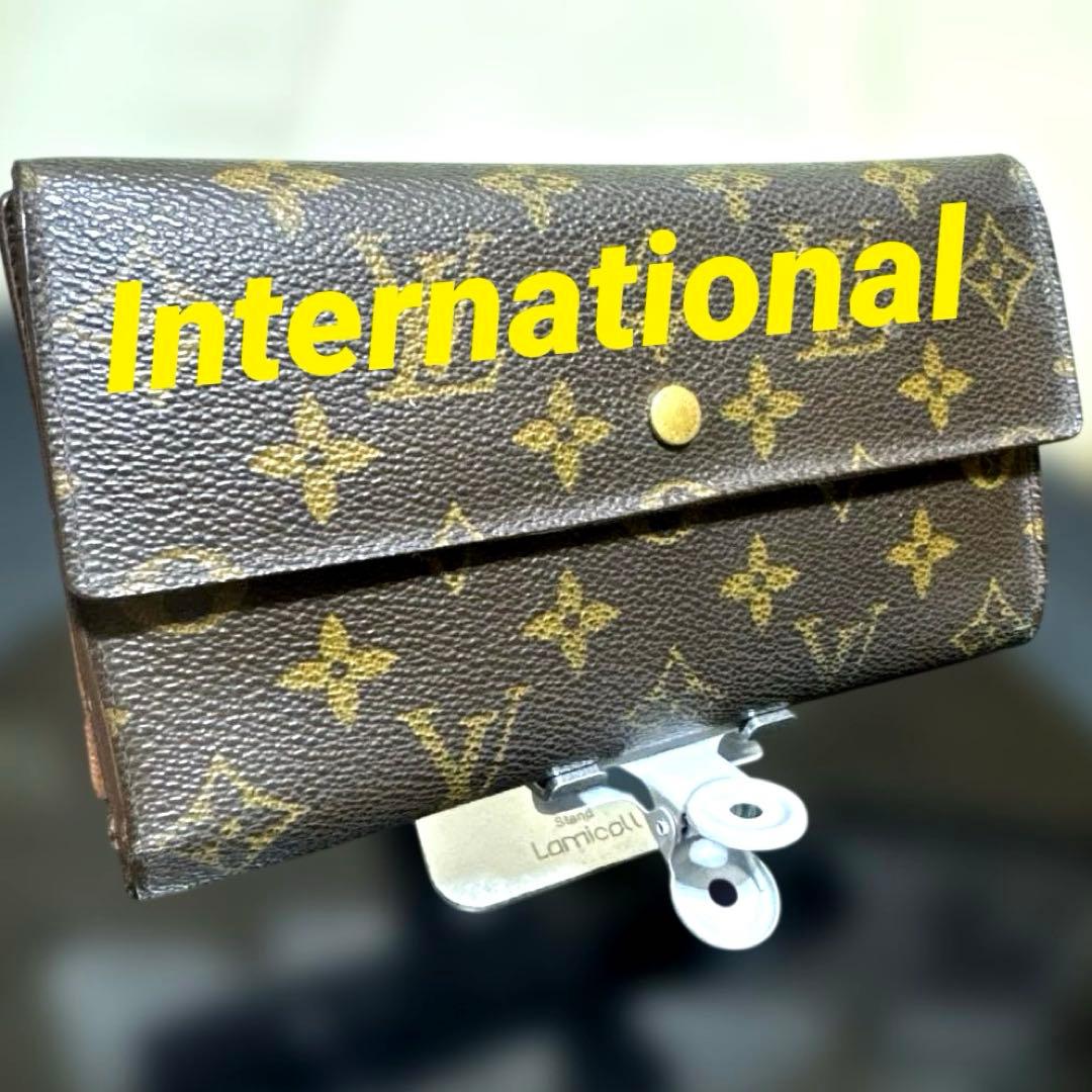 ⑥☆優良品♪モノグラム 三つ折り長財布