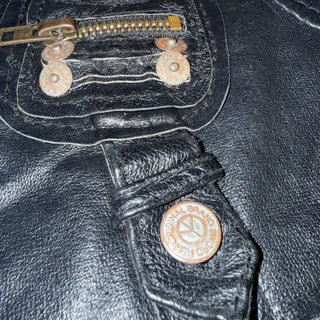 SWORDFISH シングルレザージャケット ギミック y2kグランジ 平成