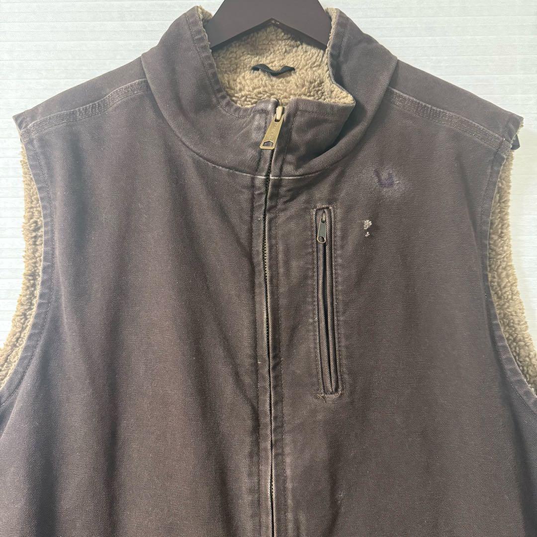 carhartt カーハート　ダックベスト　ダークブラウン
