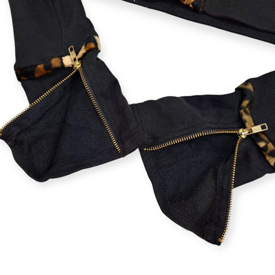 【新品】d.i.a. レオパード 豹柄 短丈 ショート丈 ジップパーカー Y2K