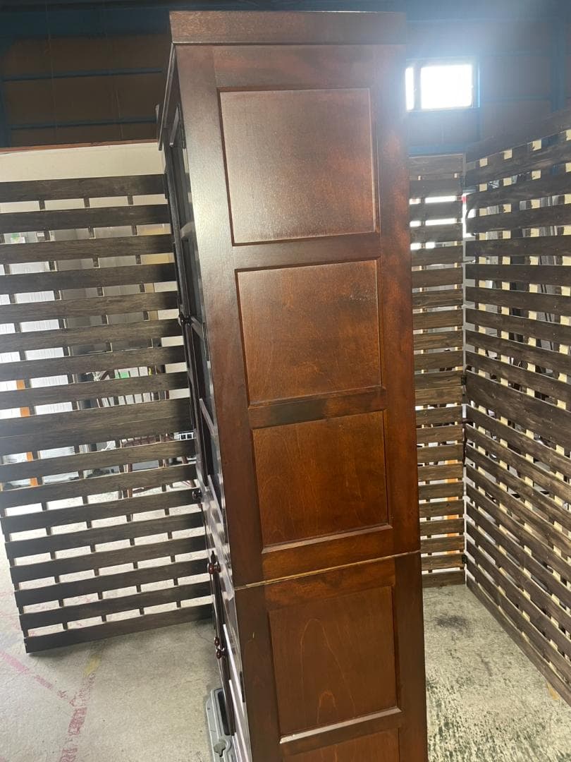 J716 松本民芸家具 食器棚 飾り棚 アンティーク家具 キャビネット