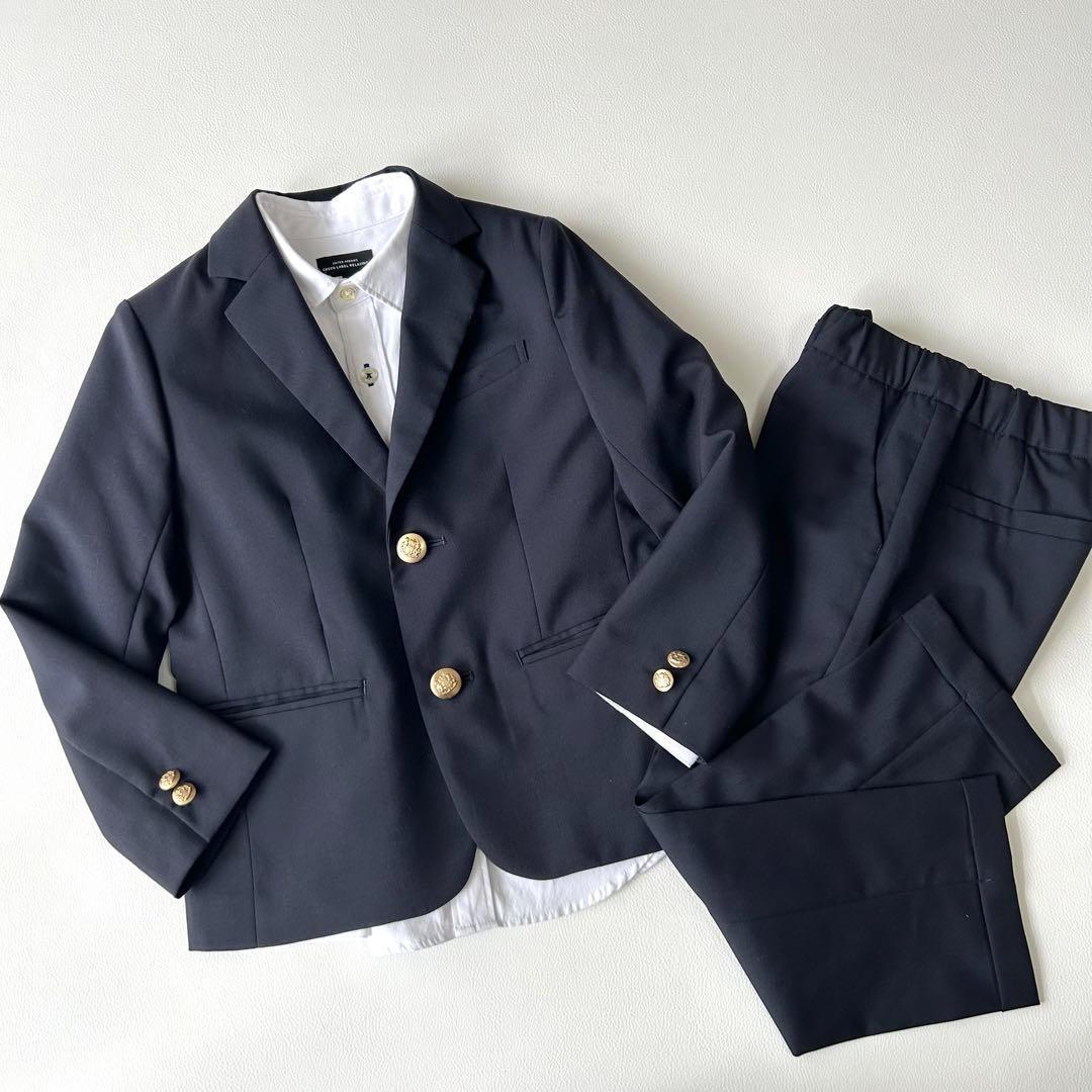 美品＊グリーンレーベル キッズスーツ 男の子 3点セット【120cm】紺ブレ