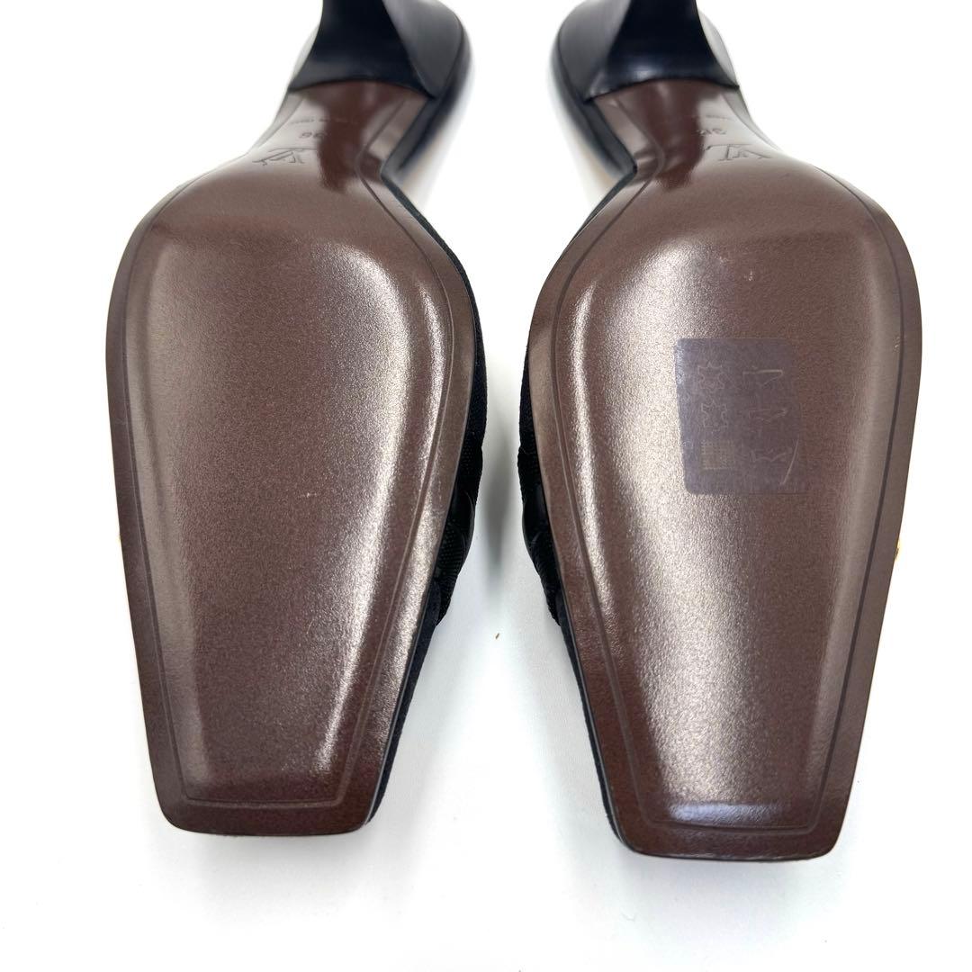 美品 ルイヴィトン モノグラム ミュール サンダル ブラック 36