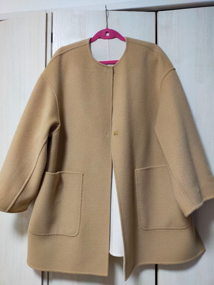 バイカラーリバーミドルコート☆36