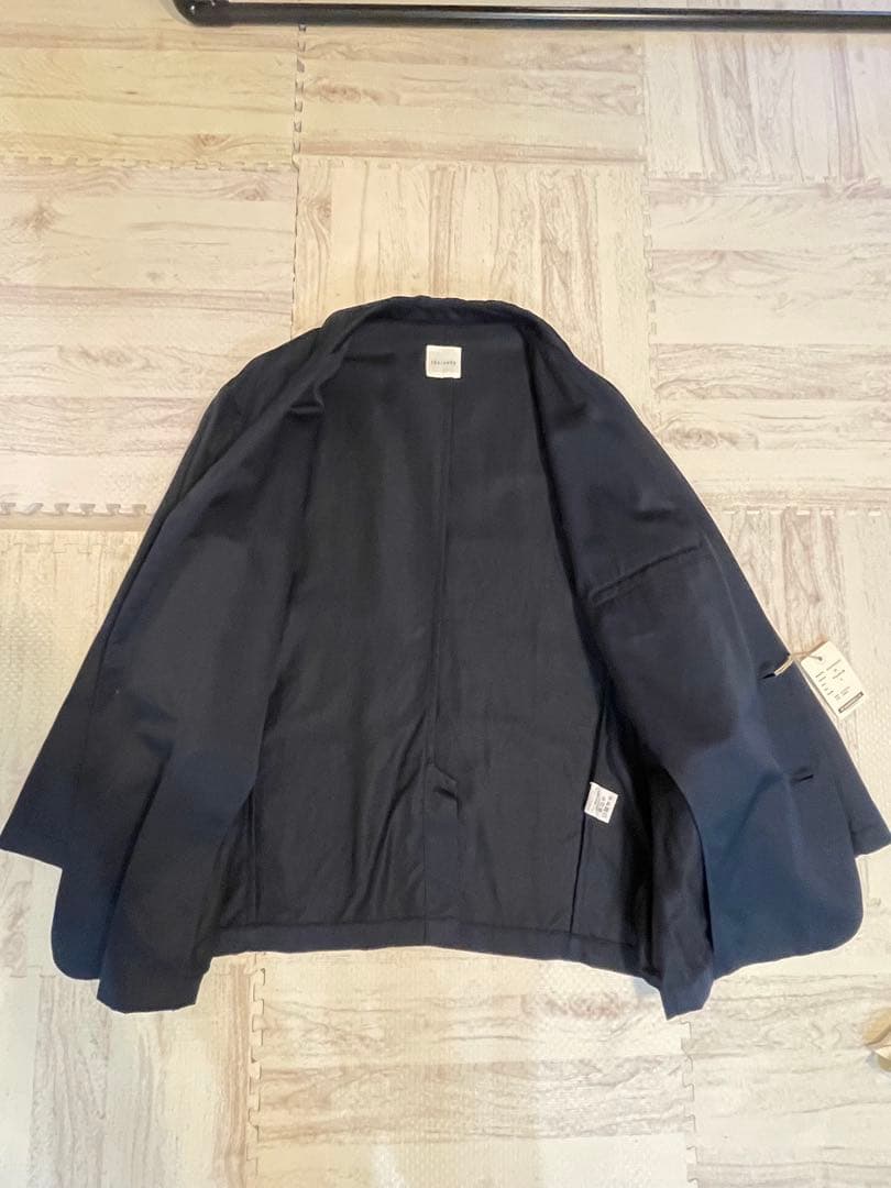 トゥジュー　コットンリネンジャケット　ネイビー　未使用品
