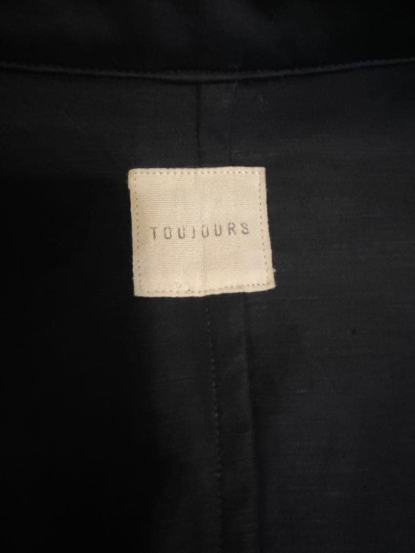 トゥジュー　コットンリネンジャケット　ネイビー　未使用品