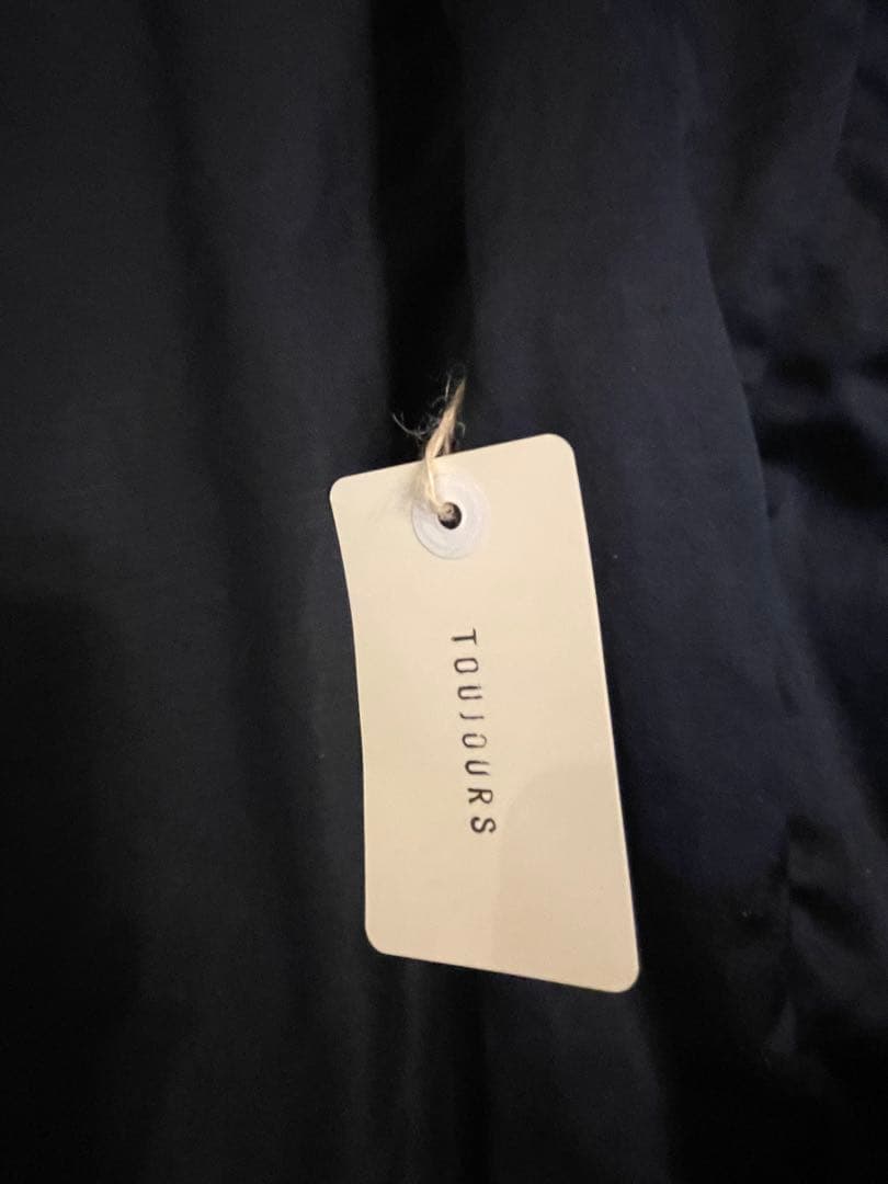 トゥジュー　コットンリネンジャケット　ネイビー　未使用品