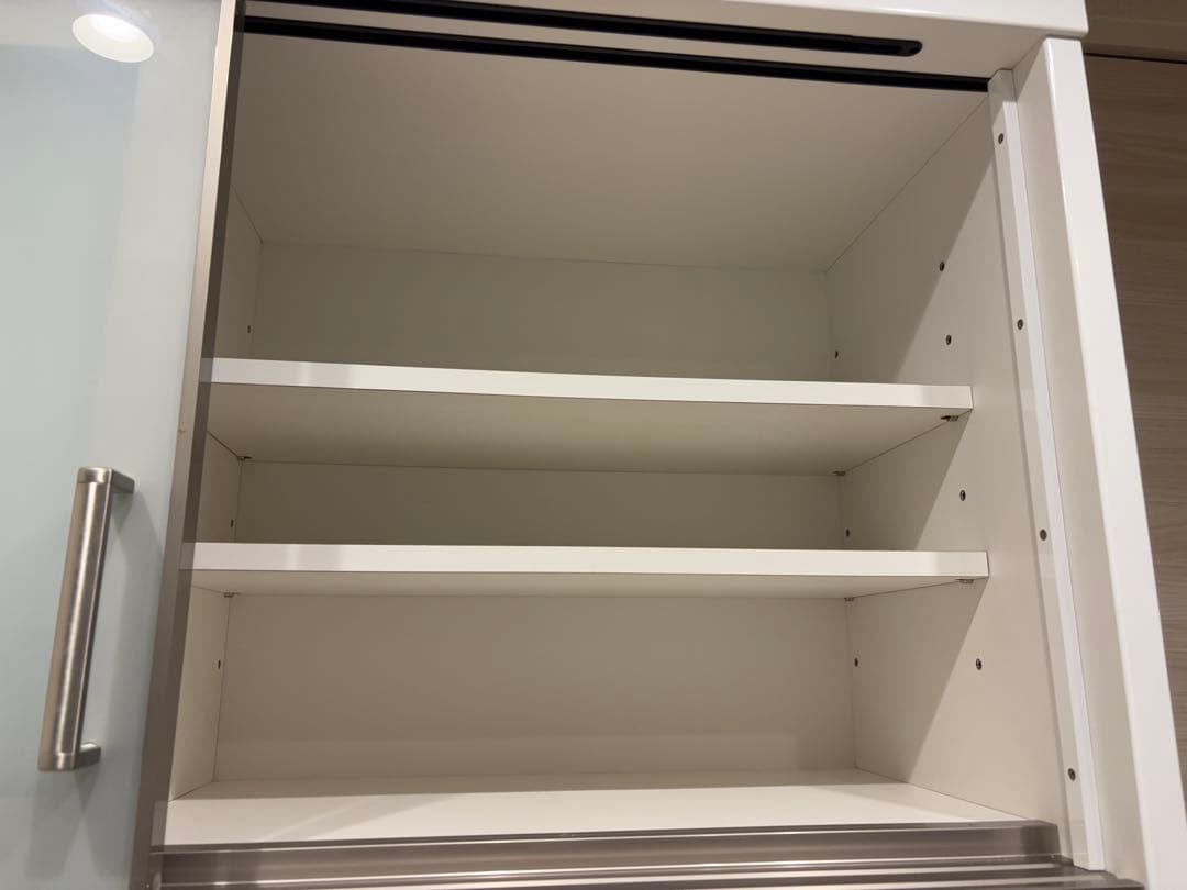 ホワイト木目調収納キャビネット　ニトリ　幅120