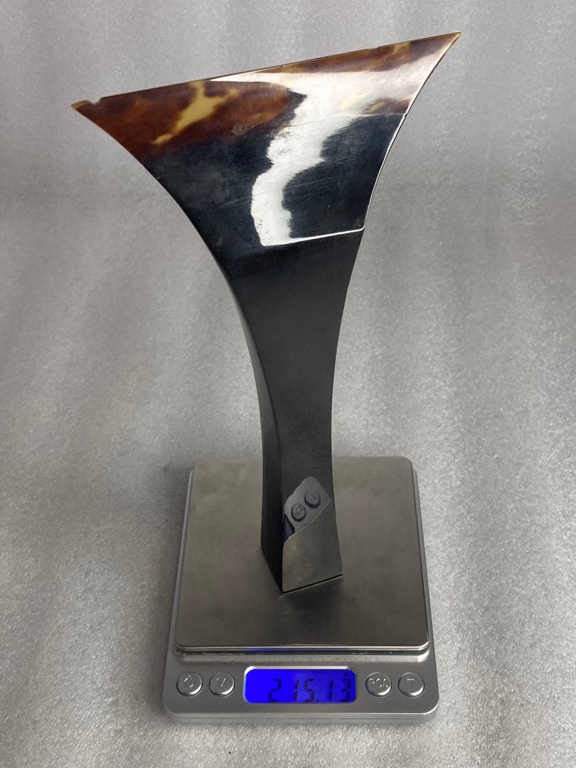 津軽三味線 大きめ 撥 バチ 本鼈甲 黒水牛 一枚甲 天然素材 和楽器