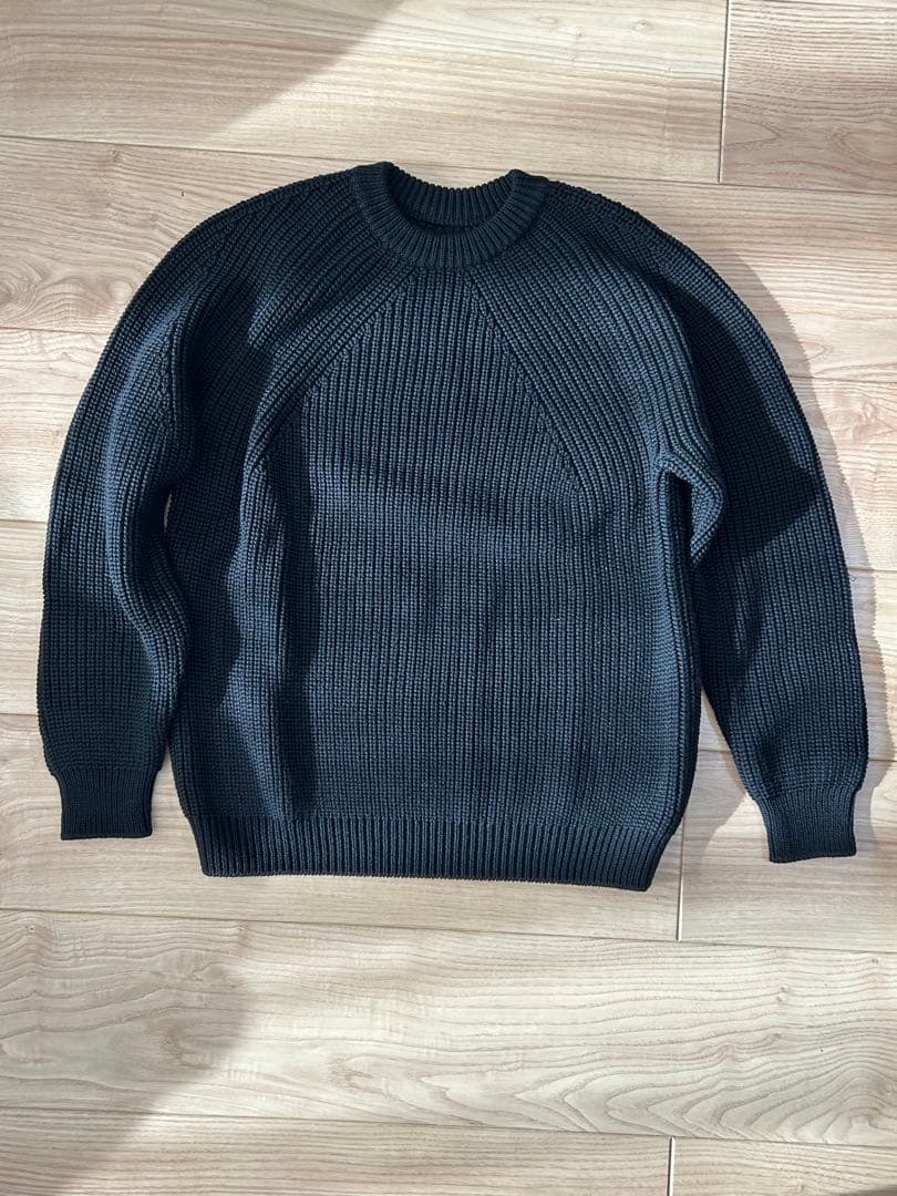 BATONER 黒 ブラック ローゲージセーター Size 2