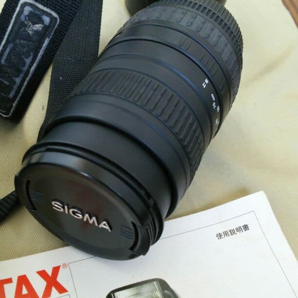 PENTAXフィルムカメラ&sigma望遠レンズ‼