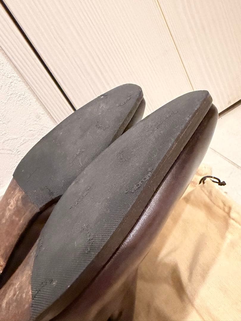 r*a様 【美品】エンツォ ボナフェ サイドレース レザーシューズ サイズ8