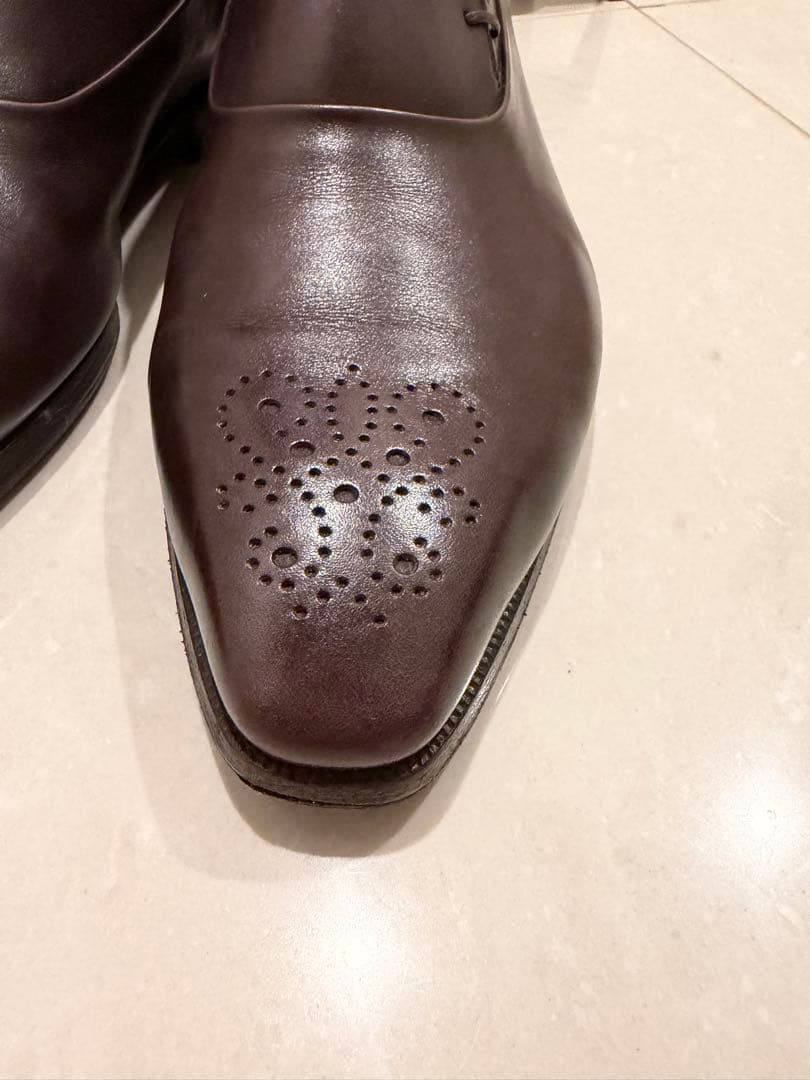 r*a様 【美品】エンツォ ボナフェ サイドレース レザーシューズ サイズ8