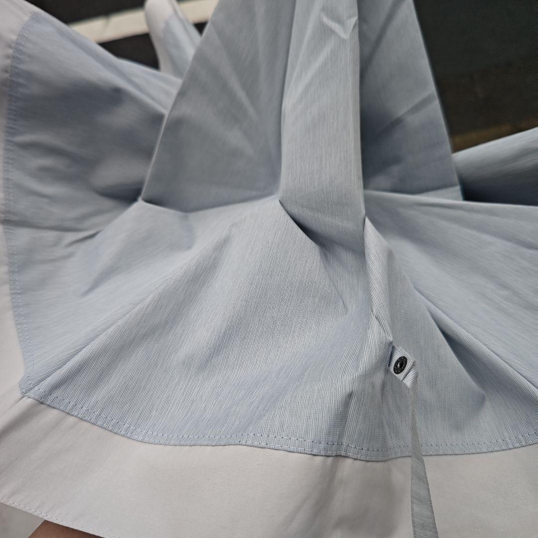 サンバリア100 水色 日傘 白 バイカラー 折りたたみ傘 日傘 折り畳み傘